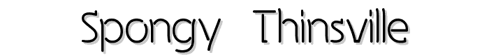 Spongy Thinsville font